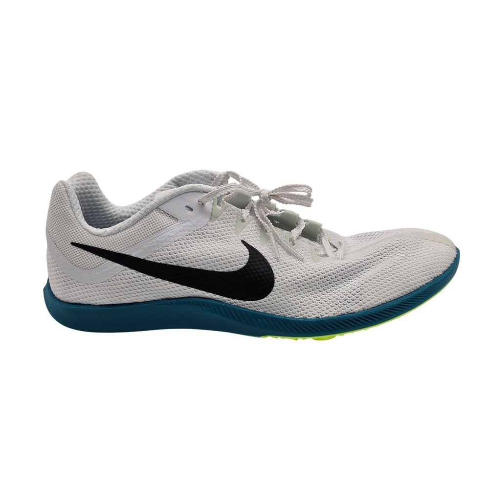 Nike Zoom Rival Distance Mens 12.5‎ White Black Track Spikes FZ9653-102